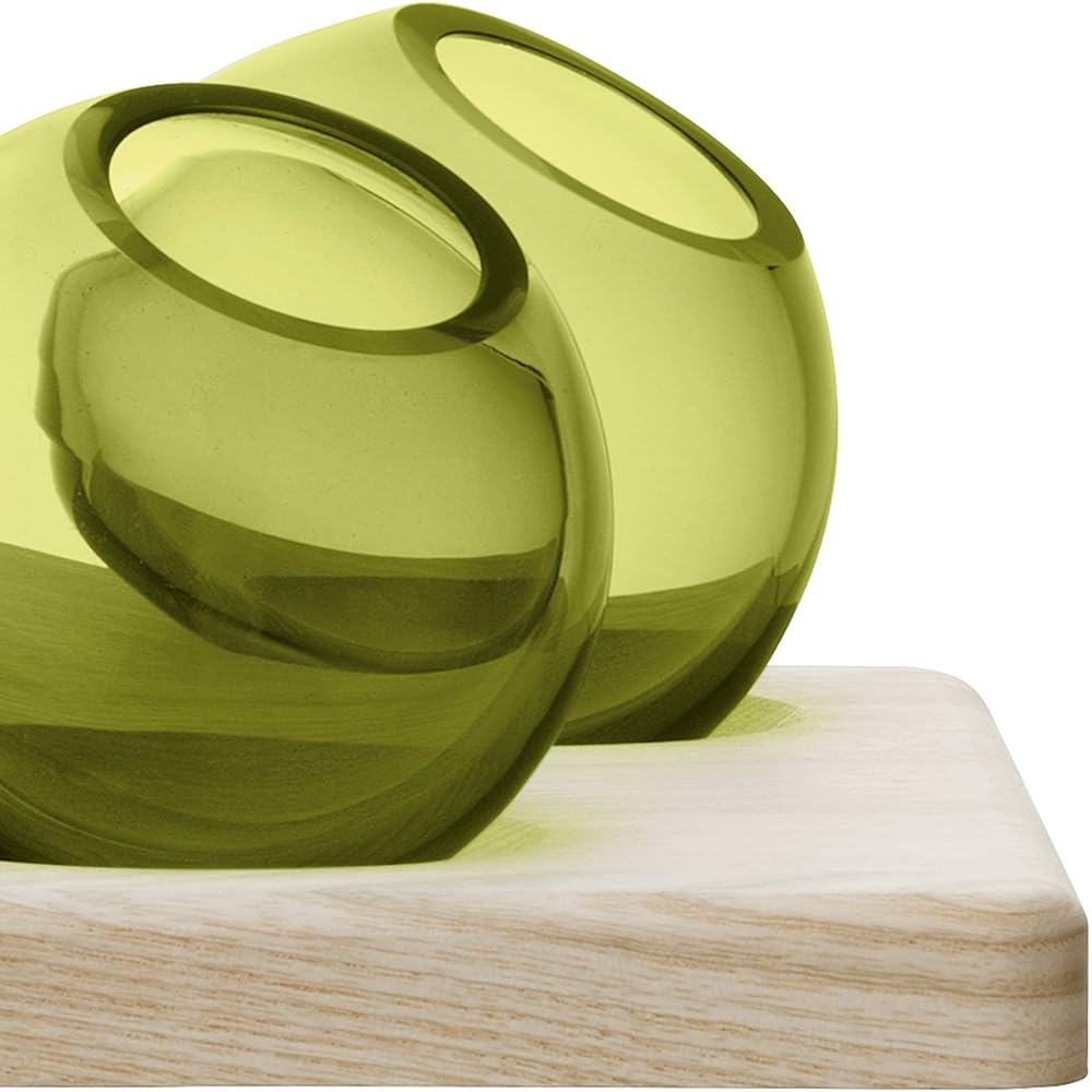 LSA Flower Vase (Vase) Green Height 8cm AXIS G1365-03-414