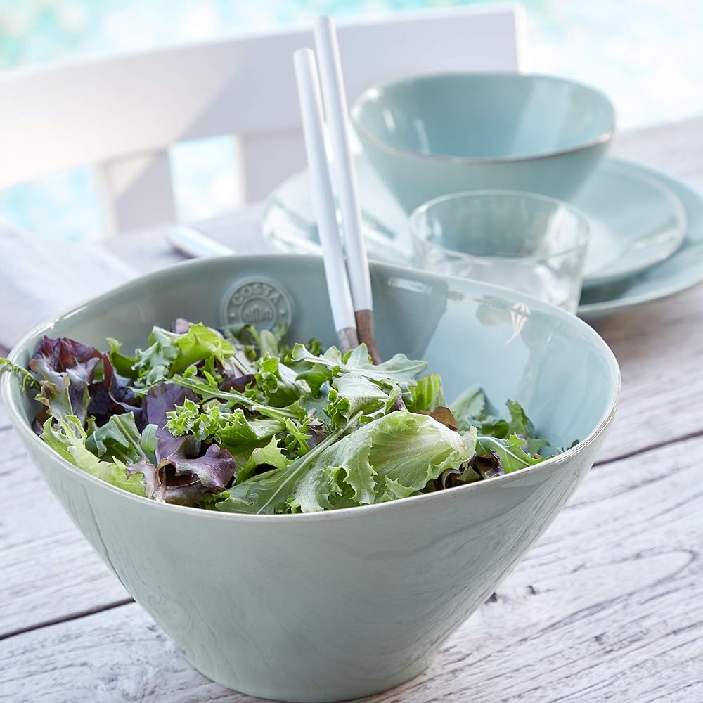 [Regular Imported Product] Costa Nova Nova Salad Bowl Pot 26cm Turquoise Dishwasher Safe Microwave Safe NOS261T