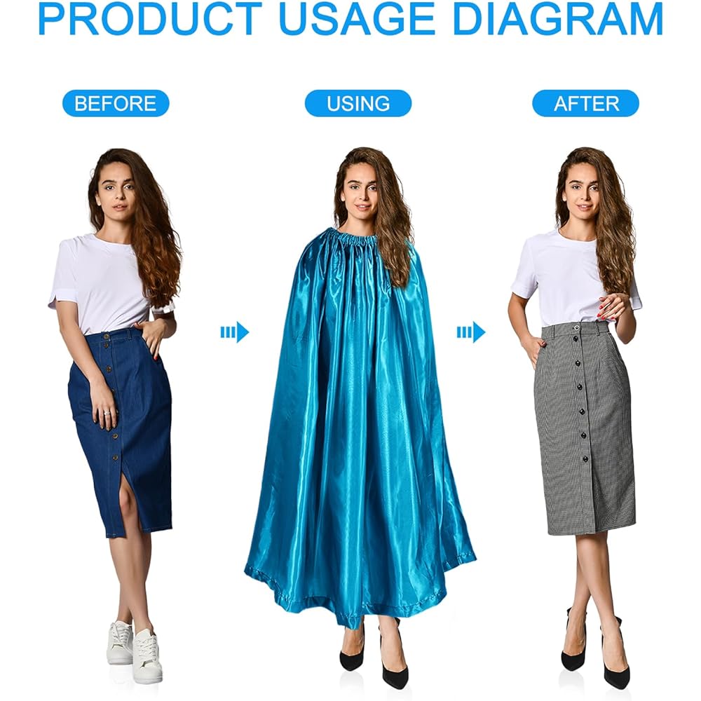PATIKIL Portable Changing Room 1.4M Length Instant Dress Up Cover Up Tent Privacy Shelter for Beach Boat Camping Contest Teal Blue