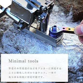 Chonmage Fishing 64 Titanium Anchor Fixing Bolt & Nut System Kue Ala Ishidai M10 60mm