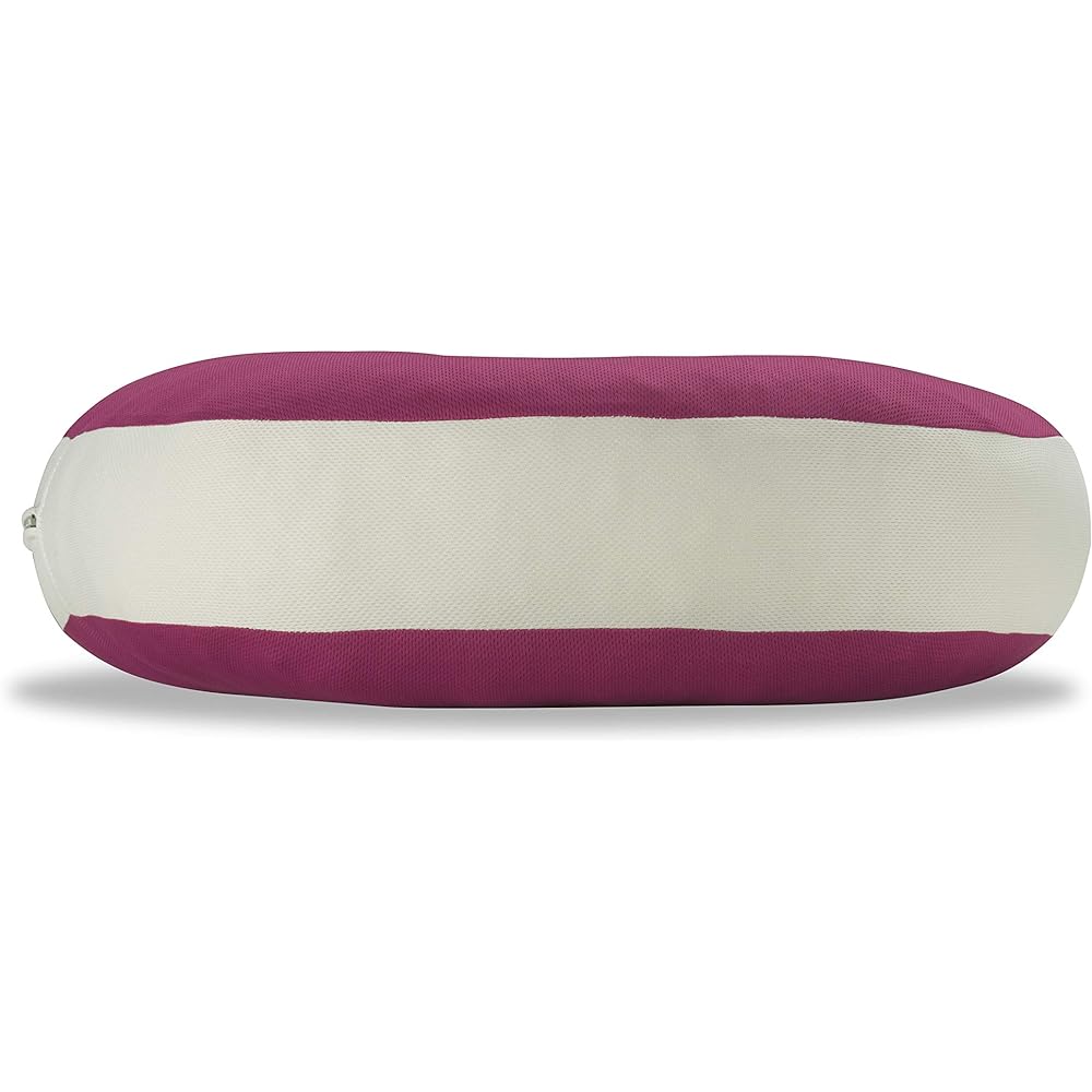 France Bed Pillow for Side Sleeping, Slightly Hard "Sleep Vantage Doctor Pillow M" Anti-snoring pillow supervised by Dr. Yasunobu Gohira, a snoring/apnea outpatient physician at Sapporo Higashi-Tokushukai Hospital, 43 x 65 cm, Height 12 cm, Pink [Authent