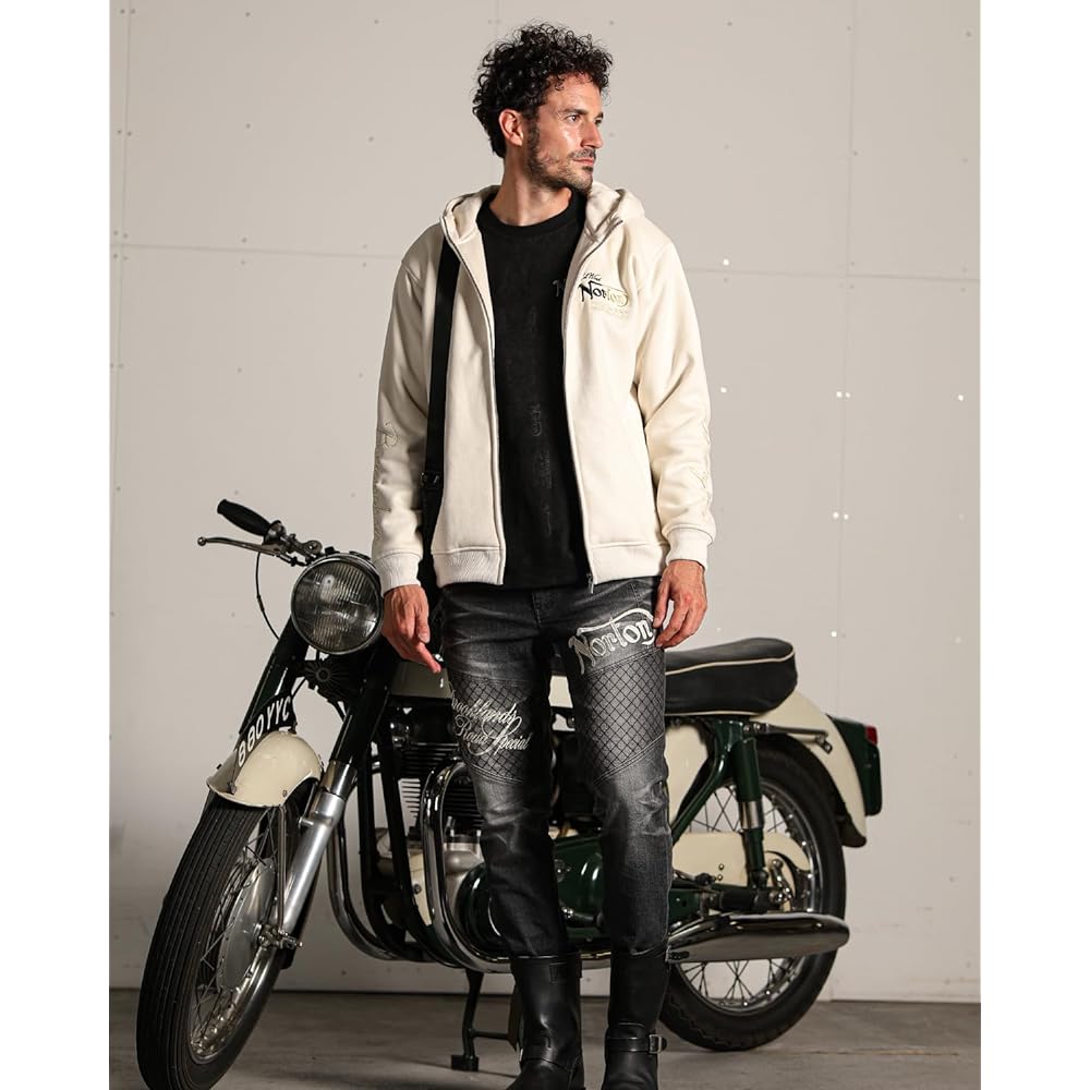 [Norton] Back Boa Police Suede Zip Parka 233N1310