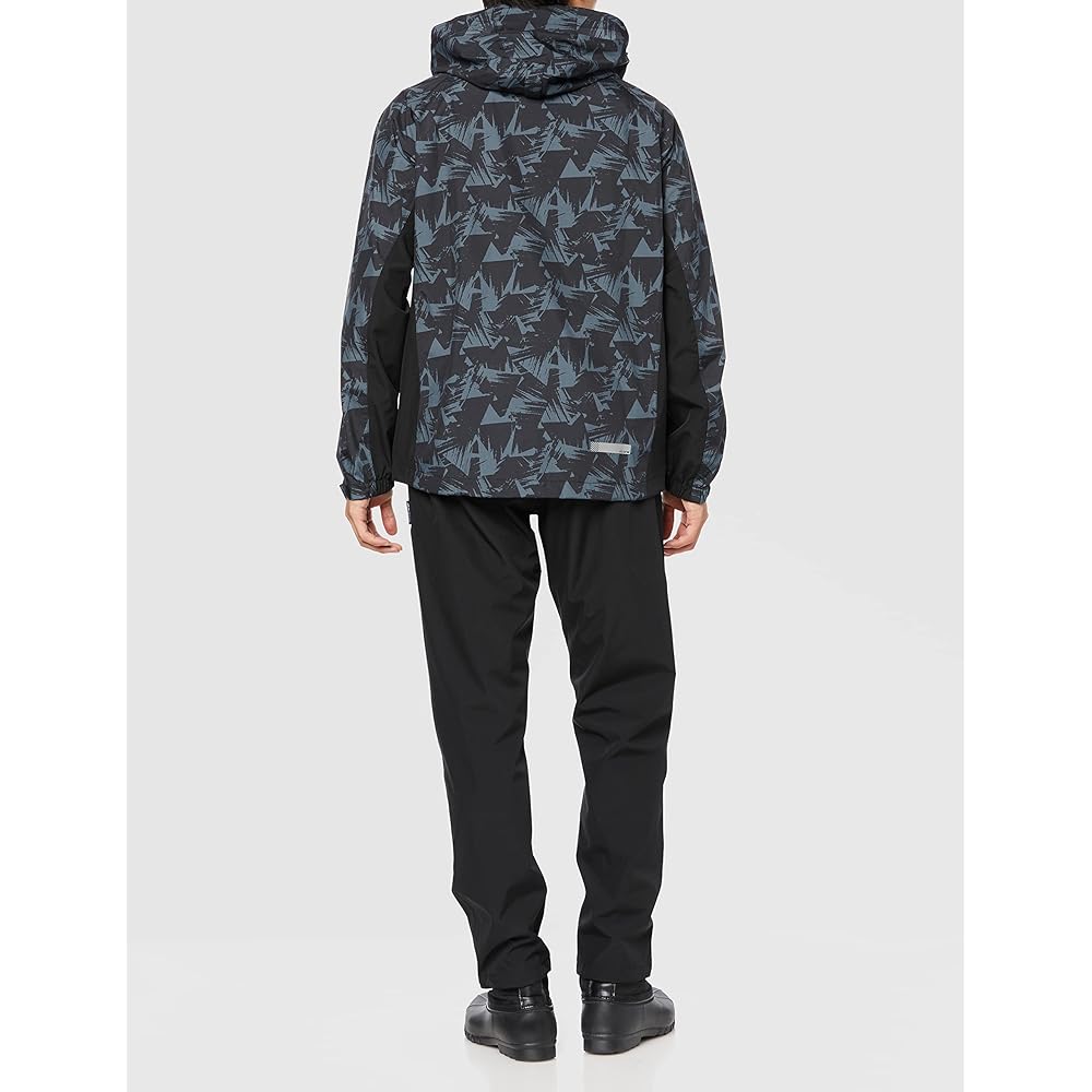 [A.D.One] Men's Rain Wear, Waterproof, Sports, Top and Bottom Set, Jacket, Pants, Stretch, Lightweight, Water Resistant ST-404, Long Sleeve, Commuting to Work, School, Bicycle, Mountain Climbing, Fishing, Outdoors, Heavy Rain, Bike Touring