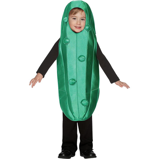 [Tusuny] Rasta Imposta Ultimate Pickle Kids Costume Dill Spear Dress Up Imagination Party Costumes, Baby 18-24 months & Child Sizes 3-4 & 4-6 (Child 3-4)