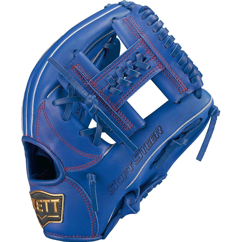 ZETT Youth Baseball Softball Glove (Glove) Soft Steer All-Round For Right Throw/Left Throw Size: M BJGB74370