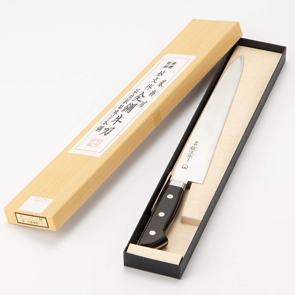 Endo Shoji Commercial Sabun Sujihiki 24cm All Steel Made in Japan ASB05024
