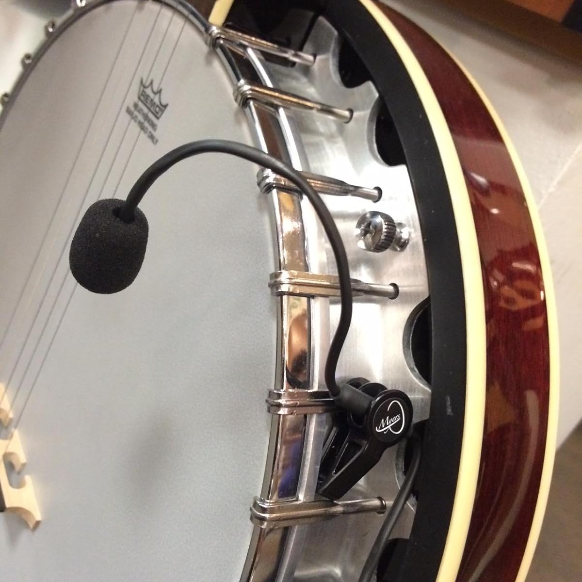FEATHER TRICONE METAL BODY RESONATOR GUITAR Flexible MICRO-Gooseneck by Myers pickups