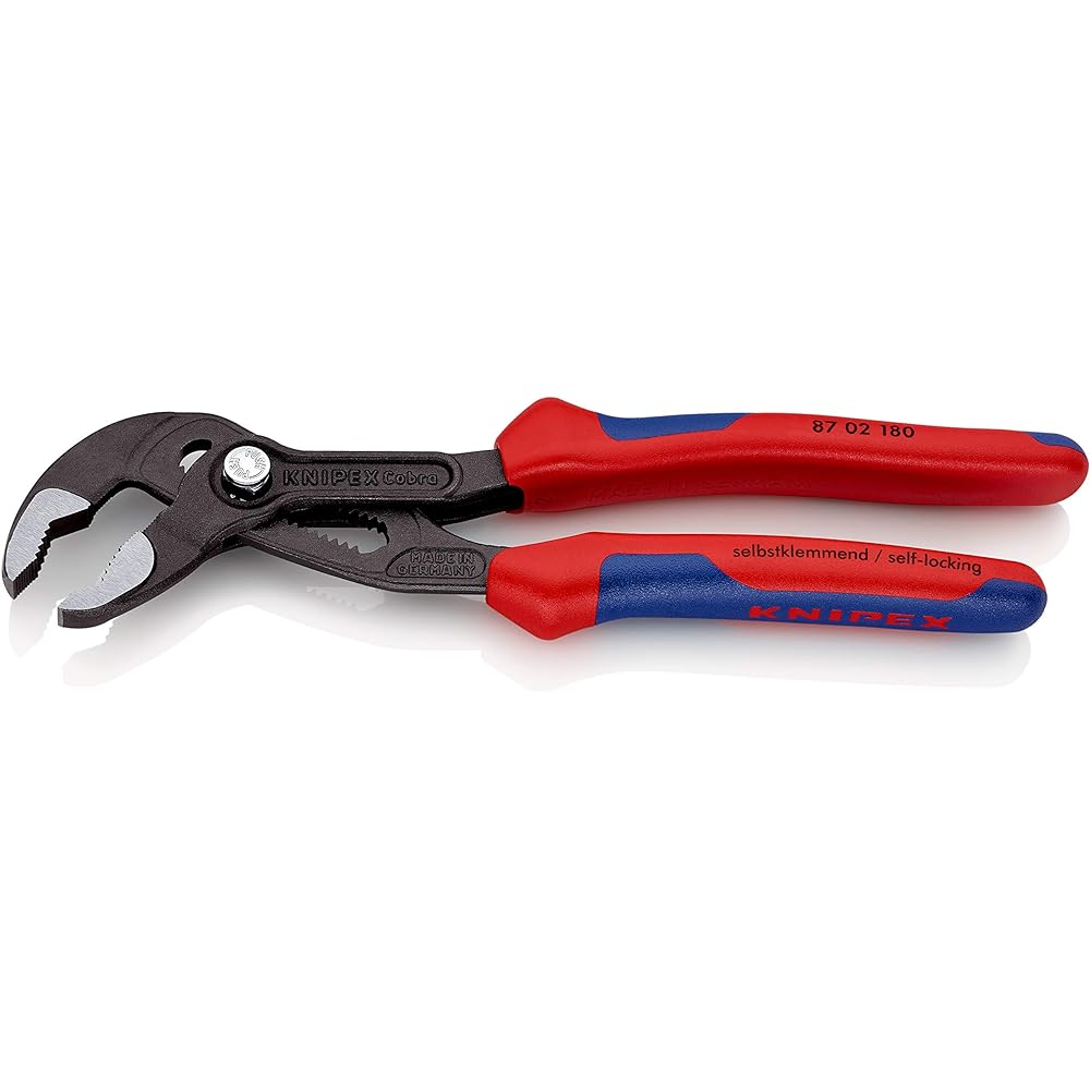 KNIPEX Cobra water pump pliers 18 adjustment steps Total length 180mm 8702-180SB