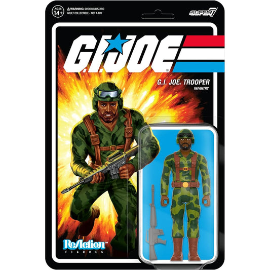 SUPER7 GI Joe W4 CAMO GREENSHIRT M-16 Brown Reaction Figure
