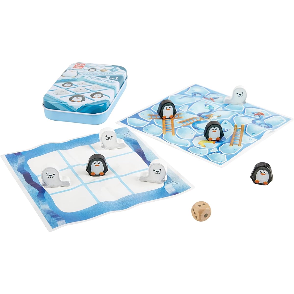 (June) Hape 2in1 - Tic Tac Toe/Snakes & Ladders (Unit 4)