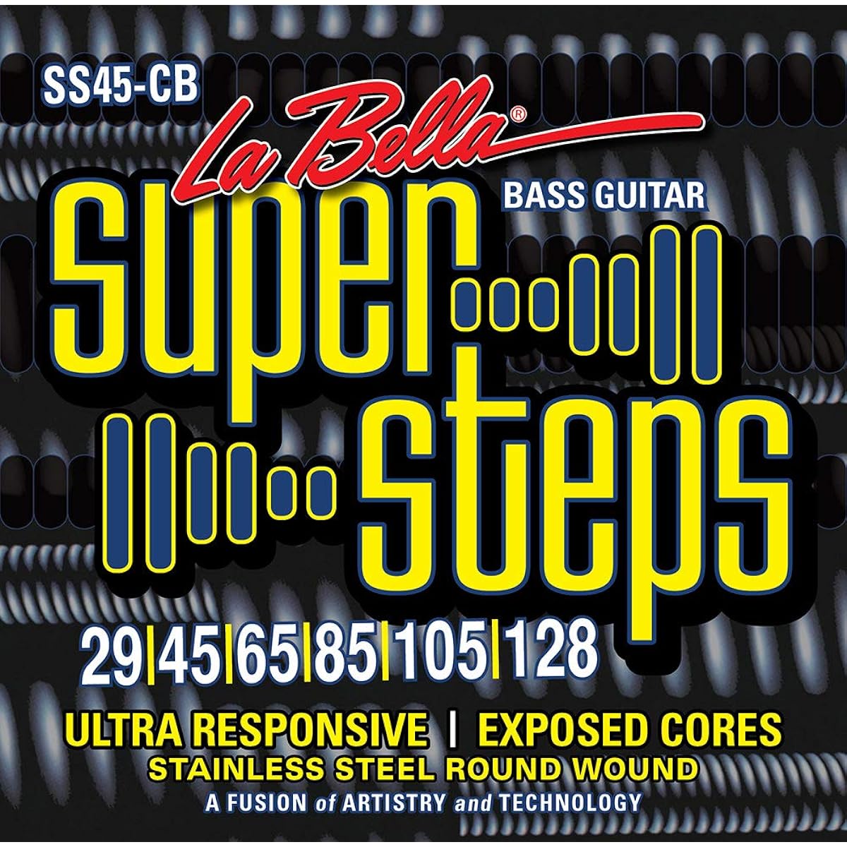 LA BELLA 6-string bass strings SS45-CB Super Steps 6-String Standard 29-128