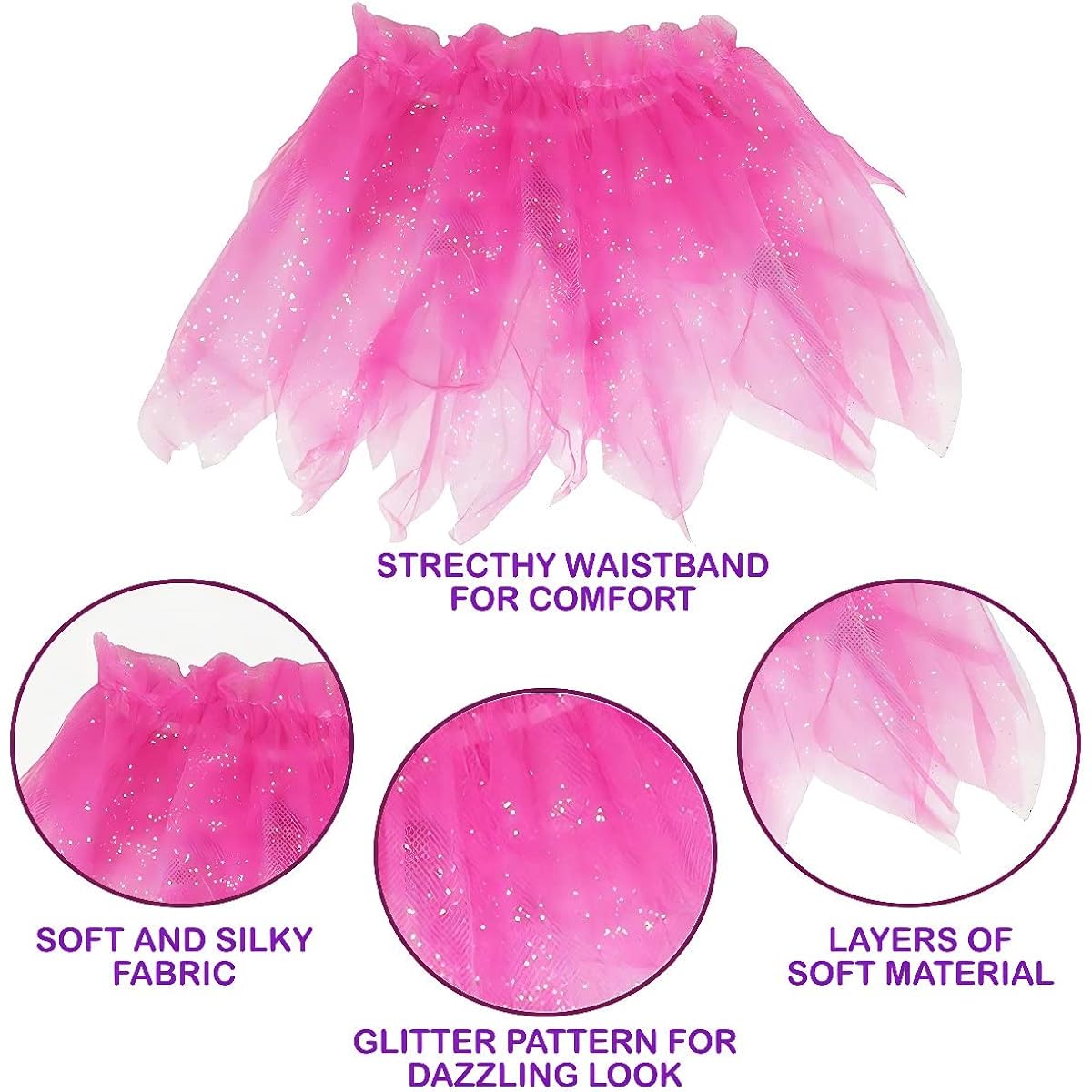 Liberty Imports Little Fairy Princess Dress Up Role Play Costume Set for Girls (6pcs) (Pink)