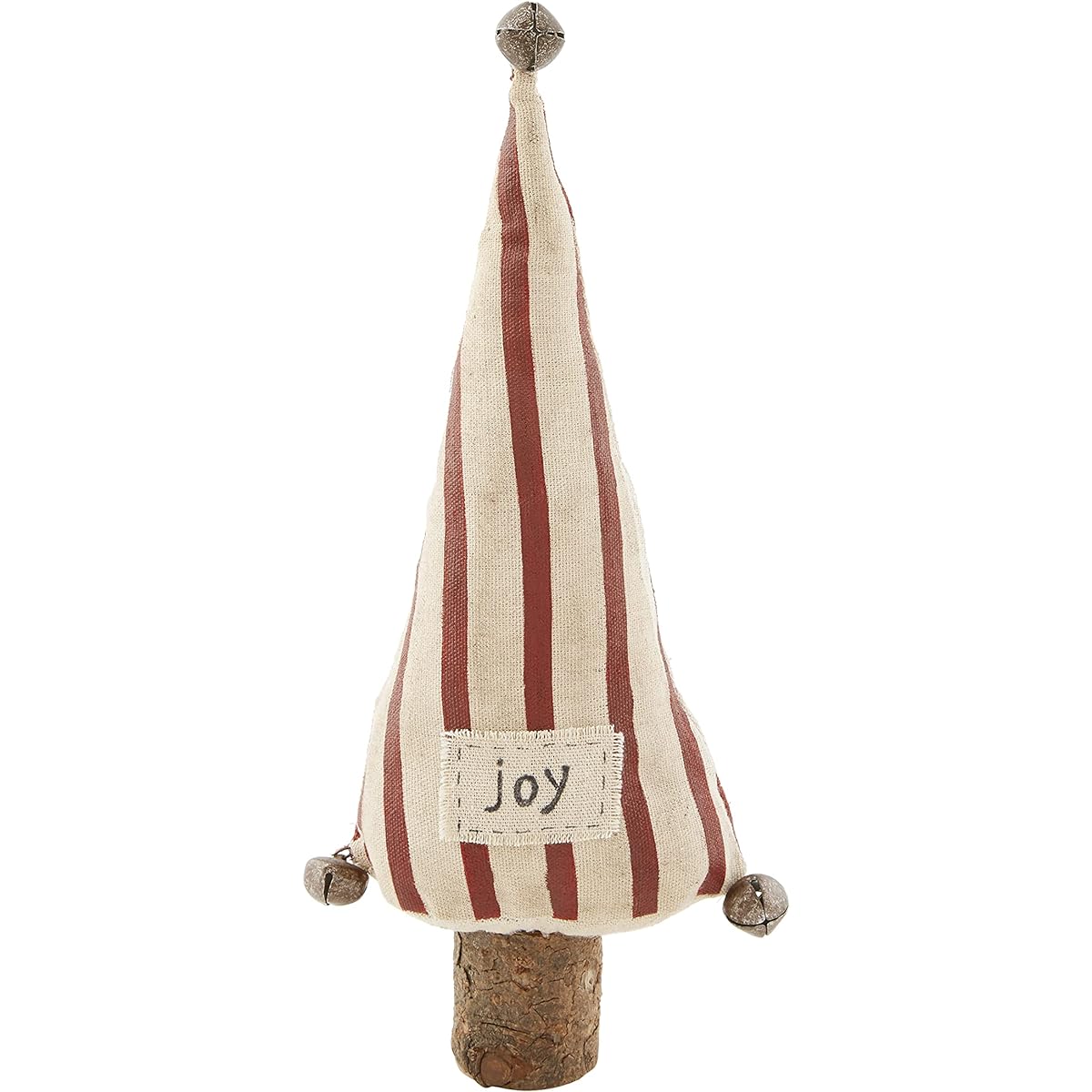 Mudpie Striped Christmas Check Tree Sitter Small 12" x 5"