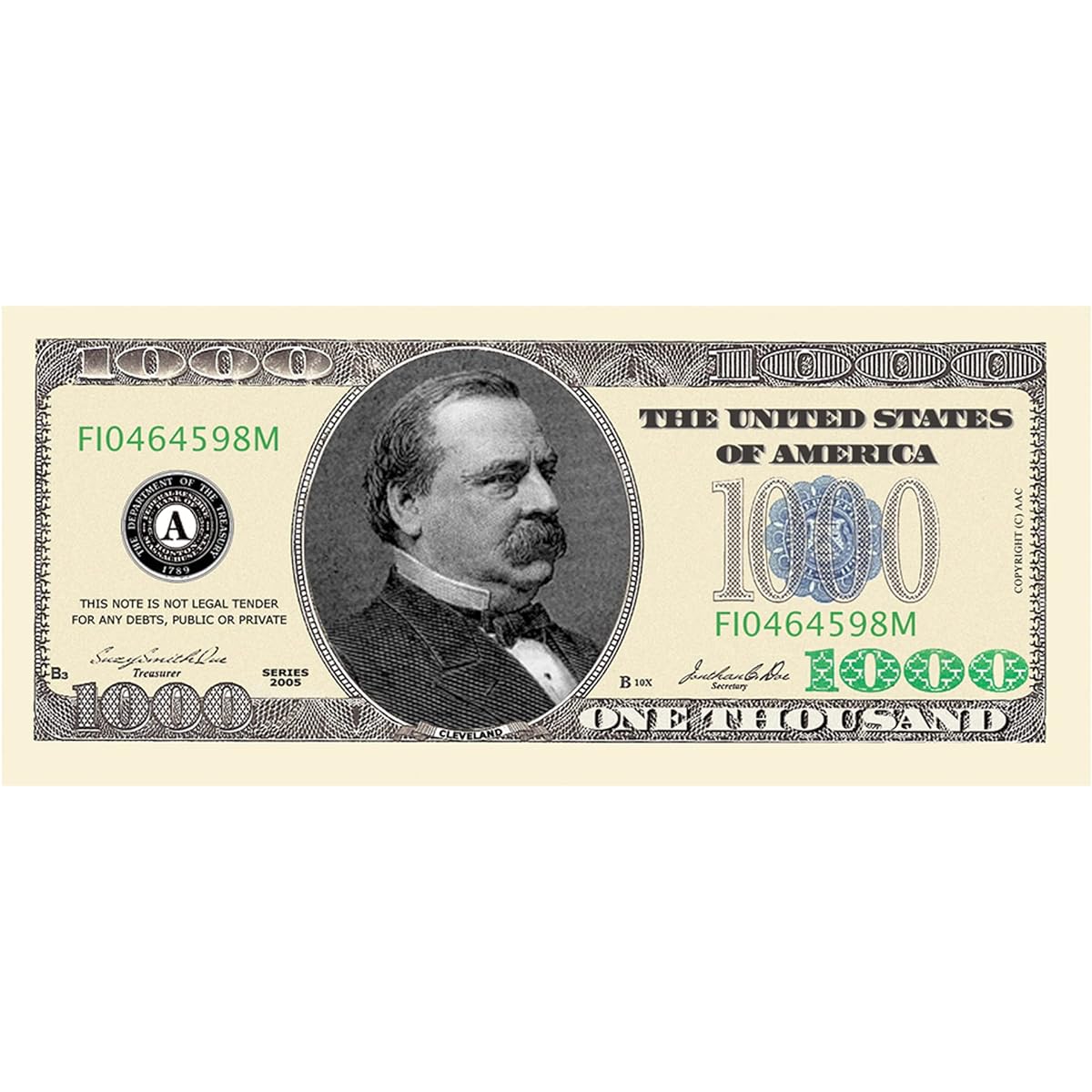 American Art Classics 100 Count Banded $1,000.00 Bill - $100,000.00