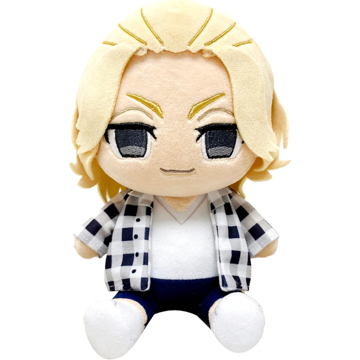 Great Eastern Entertainment Tokyo Revengers - Manjiro Sano Sitting Pose Plush Toy 7" Tall