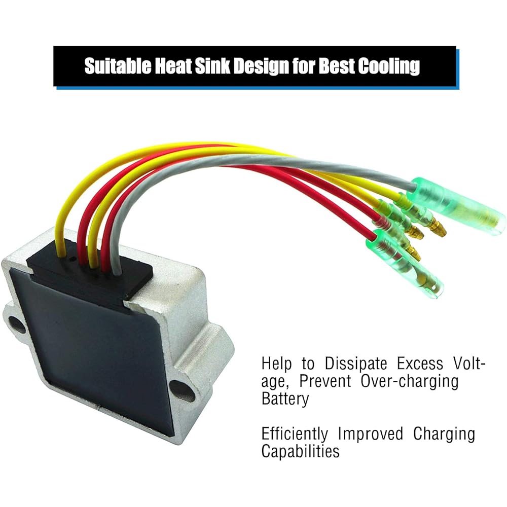 Voltage Regulator Rectifier for Mercury Mariner Outboard 194-5279 815279 9-17101 5 Wire 12V