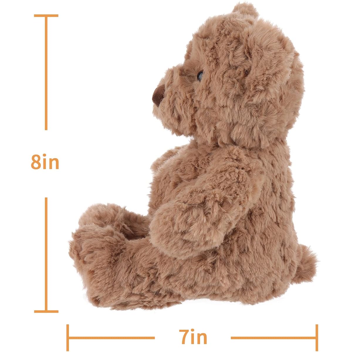 Apricot Lamb Toys Plush Coffee Teddy Bear Stuffed Animal Soft Cuddly 8 Inch