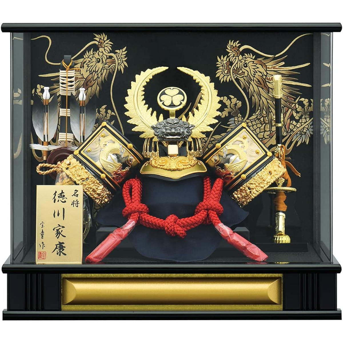 May doll, compact, cased, helmet, Tokugawa, case decoration, Tokugawa Ieyasu, acrylic case, stylish, May doll, Jinya