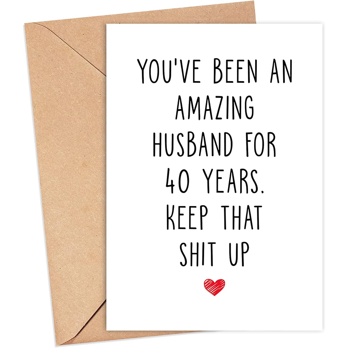 40th Anniversary Cards 40th Anniversary Cards for Husband - 40th Anniversary Cards for Him - 40th Wedding Anniversary Cards Funny 40th Anniversary Cards Gifts for Men