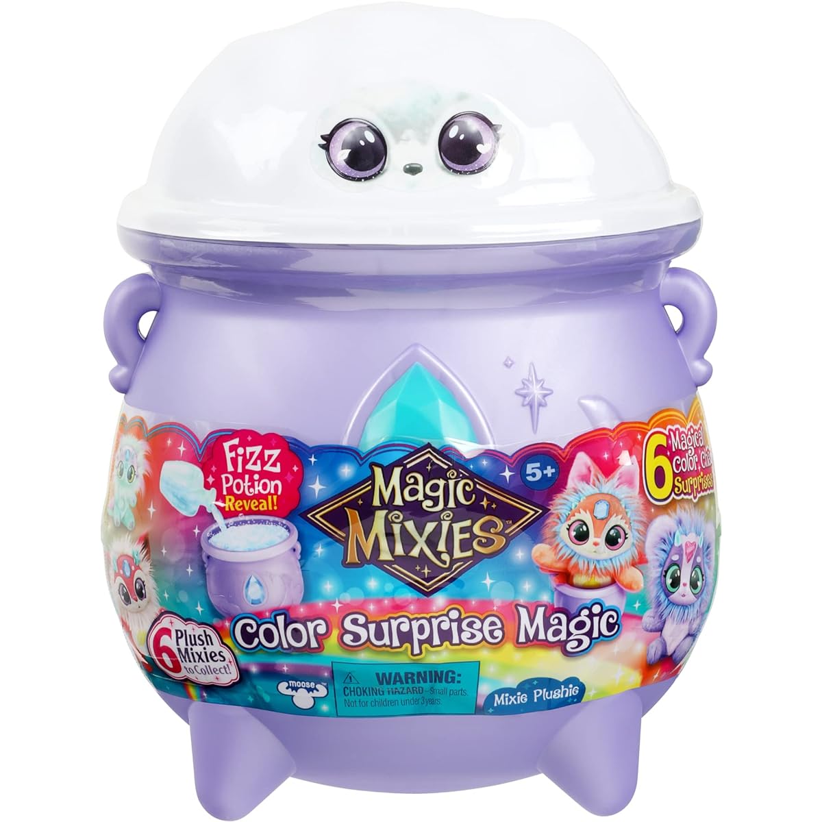 Magic Mixies Cauldron Plush Toy Color Surprise Magic