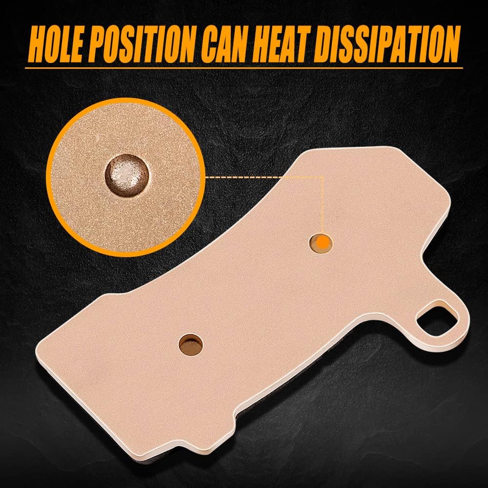 Sintered Brake Pad Kit - Compatible with 2008-2016 FLHR Road King, FLHX Street Glide - Replacement for FA409-2 Front & 1 Rear Brake Pads