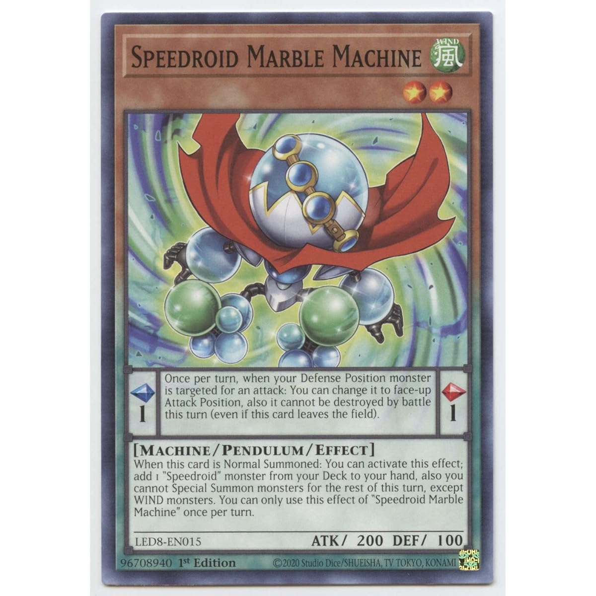 Speedroid Marble Machine - LED8-EN015 - Common - First Edition