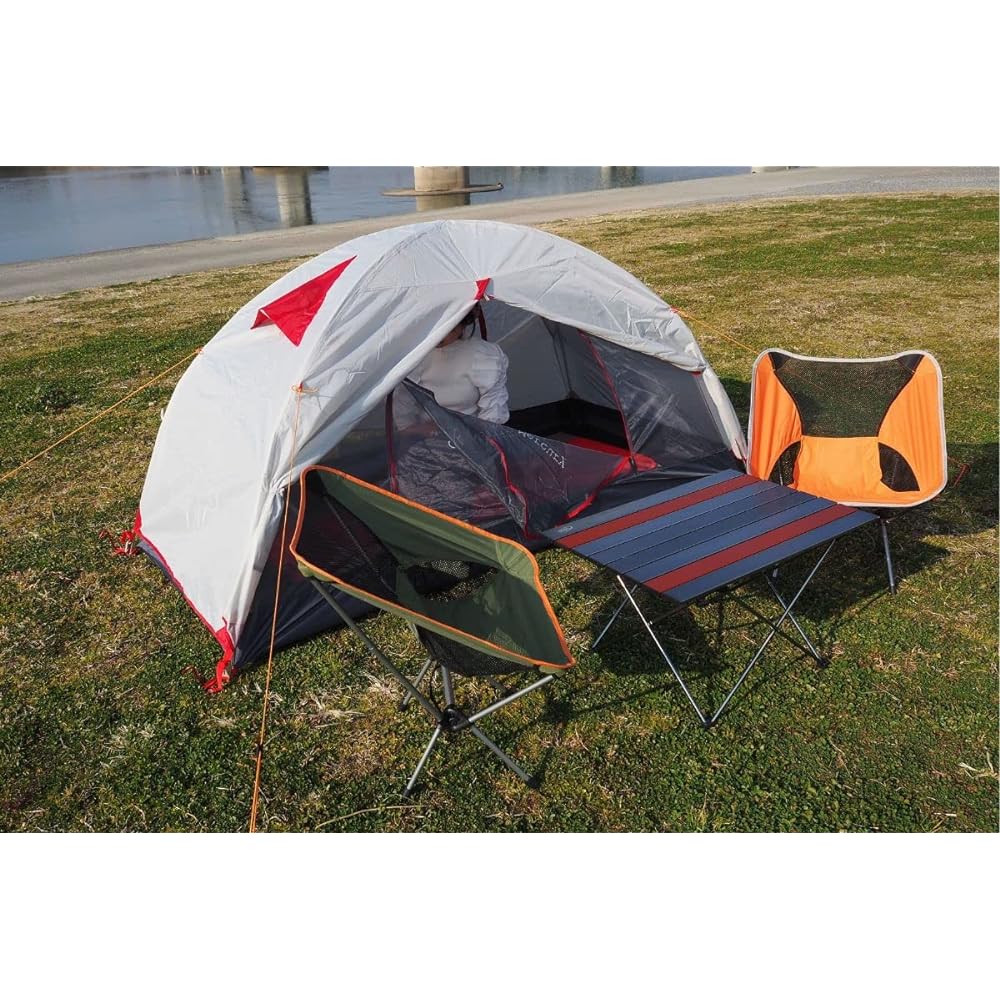 Rigalle Mercury Ultra lightweight at 1.7kg Compact size that fits in a backpack Single person tent Touring tent Solo tent Width 210cm x Depth 110cm x Height 105cm [Light Gray]