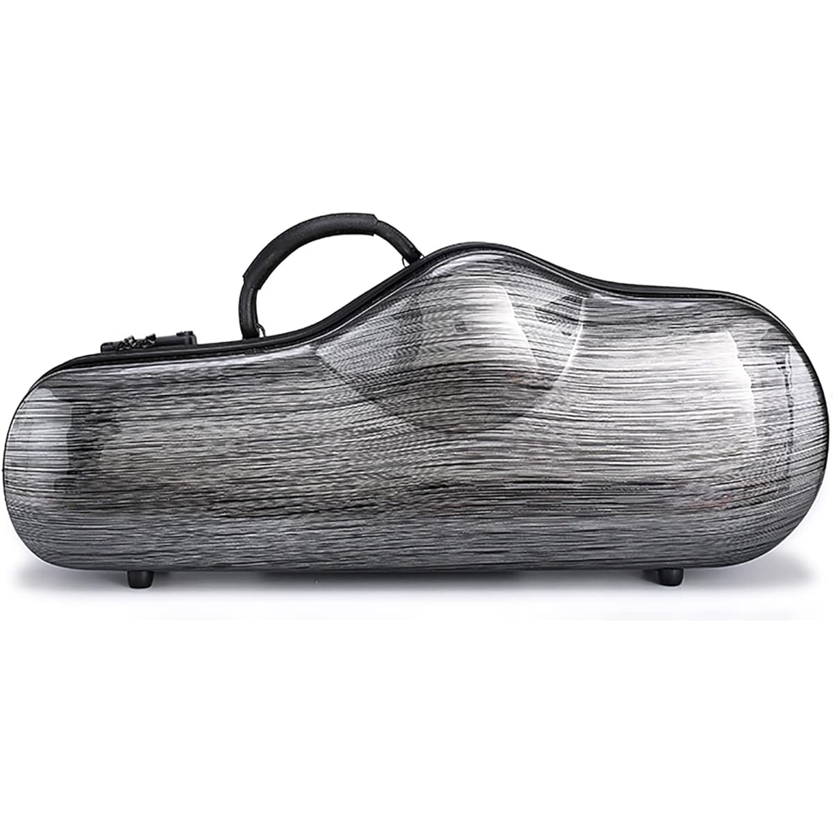 Alto Saxophone Case/PC Hard Shell (with Strap)/Carbon Fiber Pattern (with Anti-Theft Combination Lock)