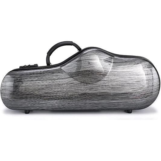Alto Saxophone Case/PC Hard Shell (with Strap)/Carbon Fiber Pattern (with Anti-Theft Combination Lock)