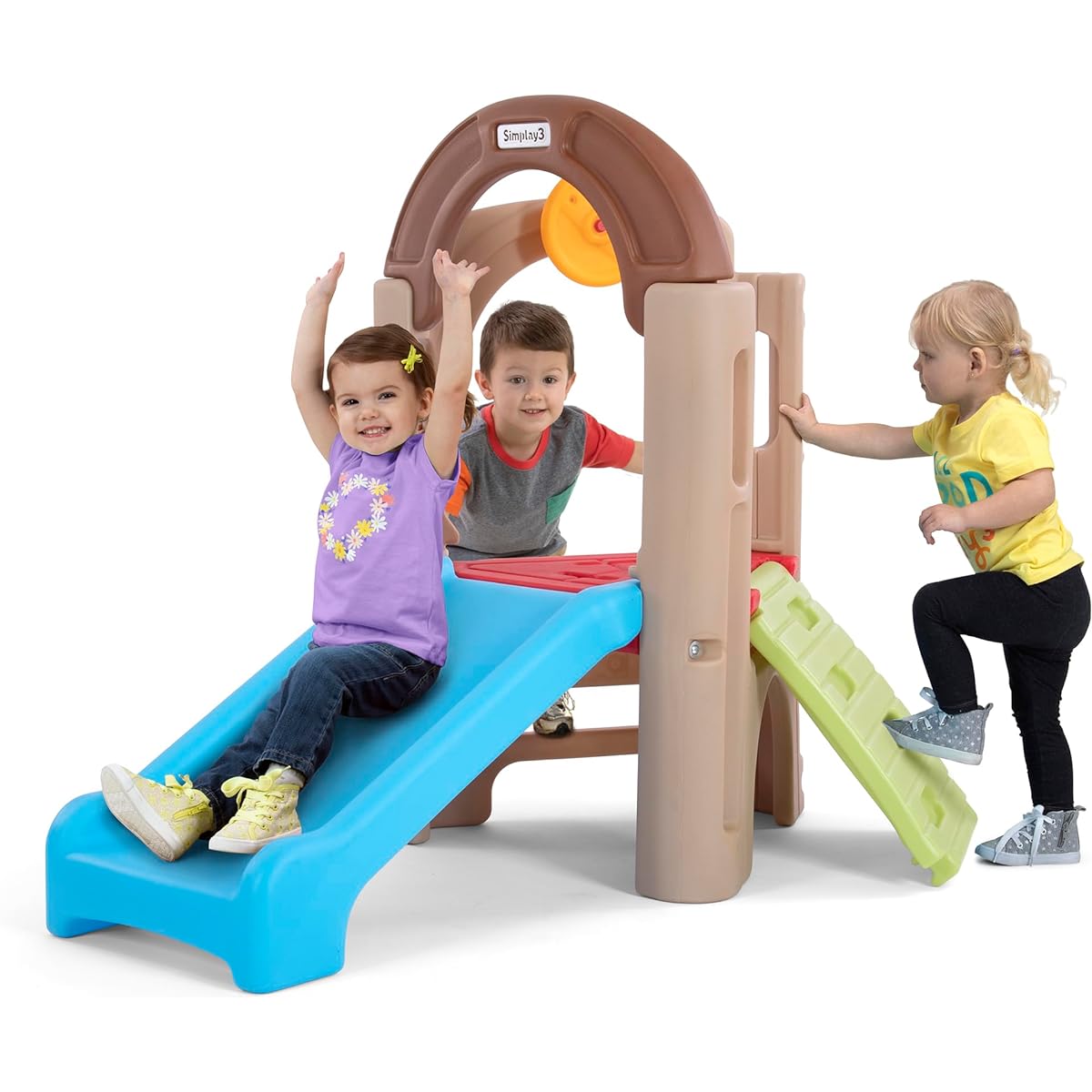 Simplay3 Young Explorers Activity Climber - Indoor or Outdoor Climber and Activity Playset for Toddlers and Kids Made in the USA