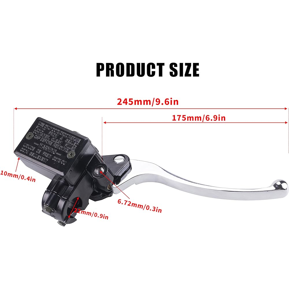 MWMNUN Front Brake Master Cylinder Brake Master Cylinder Yamaha YFZ450 Banshee 350 Big Bear 250 350 400 Grizzly 300 350 400 450 550 600 660 700 Kodiak Raptor 125 250 350 660R 700