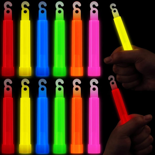 100pcs 4" Glow Sticks Bulk Glow Sticks Light Up Sticks Bright Color Sticks for Wedding Parties and Kids Activities (Colorful)