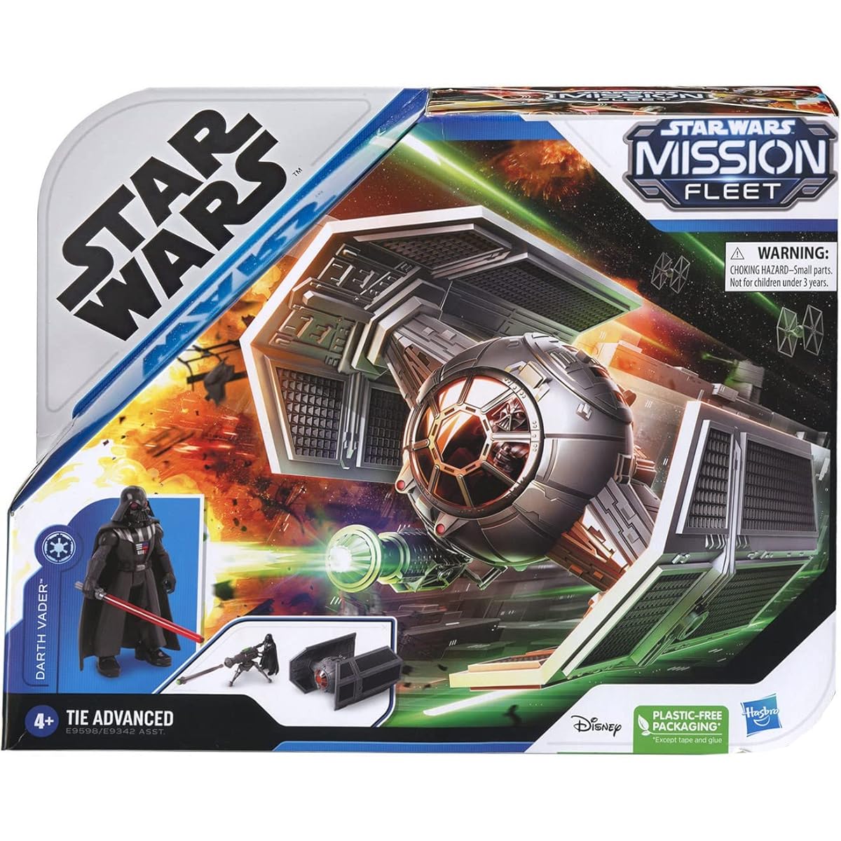 STAR WARS Mission Fleet Darth Vader TIE Advanced Toy Vehicle Action Figure E9598 Ages 4 and up