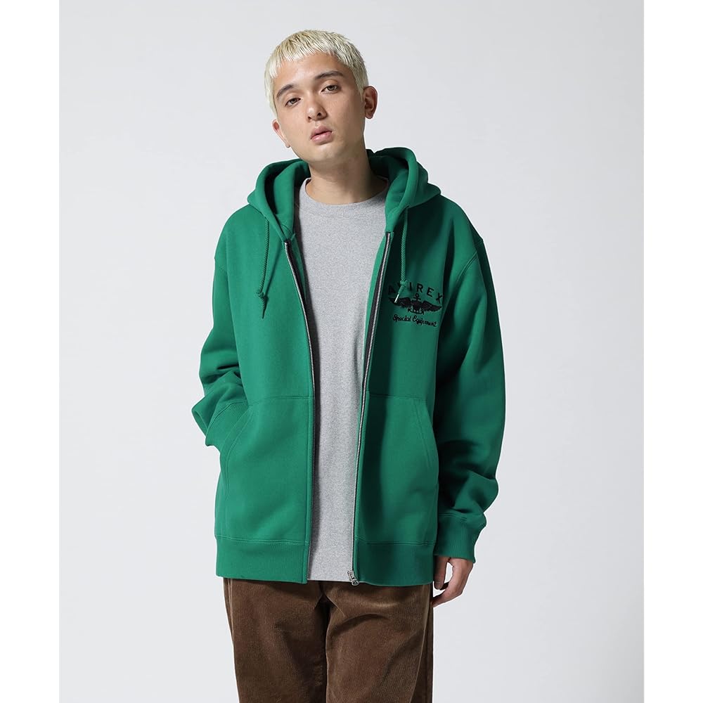 [Avirex] VARSITY LOGO SWEAT PARKA/Varsity Logo Sweatshirt Hoodie Men's 783-2231004