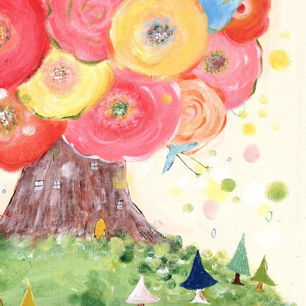 Painting Interior Flower Painting "Days of Continued Blooming" (S Size Framed) Framed Cute Entrance Healing Room Wall Toilet Scandinavian Miscellaneous Art Healing Small