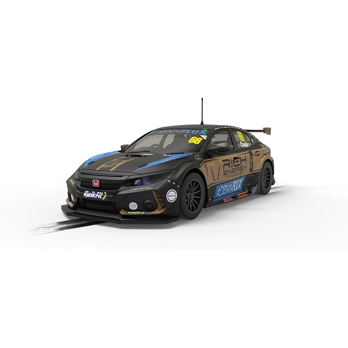 Scalextric C4409 Honda Civic FK8 Type R - BTCC 2022 -BTC Racing Josh Cook Car - Touring Car