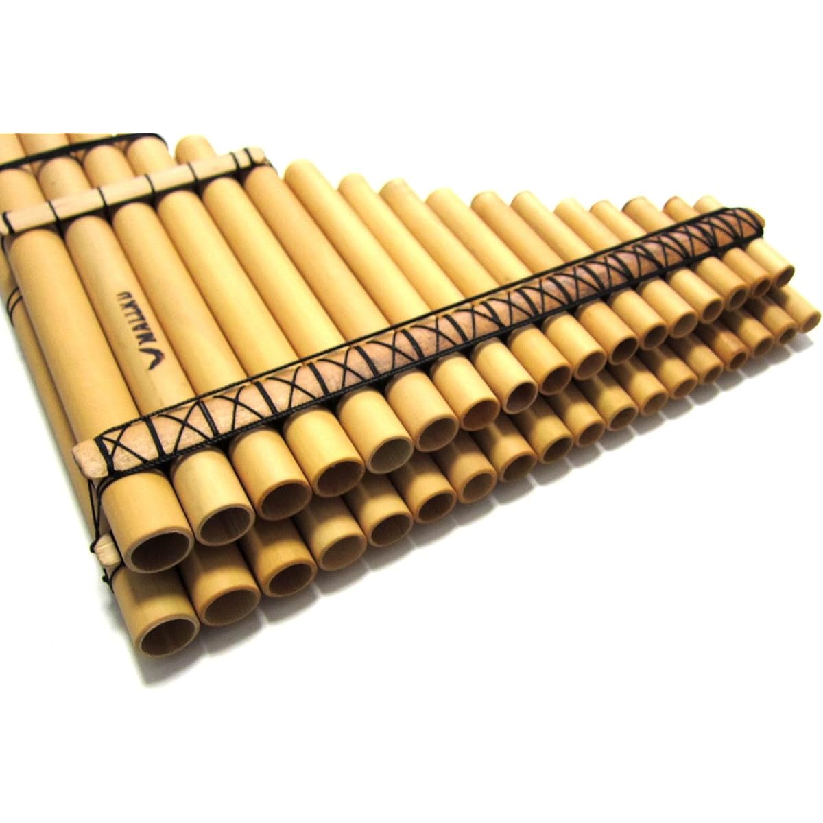 Chromatic Sampogna Professional Malta 2-row type (17+18 tubes) made of reed [Marukusha] [ZAMPOnA CROMATIC MALTA MALLKU 17+18]