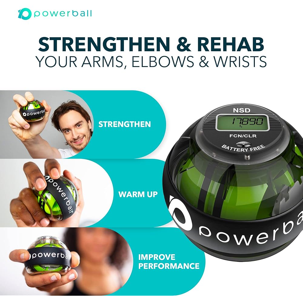 RPM Sports NSD Powerball 280Hz Model with auto start function Grip strength Wrist Forearm Muscle training