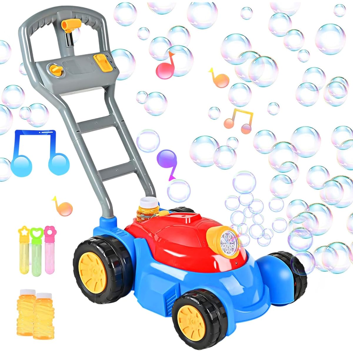 Upgraded Bubble Lawn Mower Toddler Toys, Kids Bubble Toys for Boys Girls 1 Year Old 2 Year Old 3 Year Old 4 Year Old 5 Year Old 6 Year Old Toddler Birthday Outdoor Party Favors Easter Gift