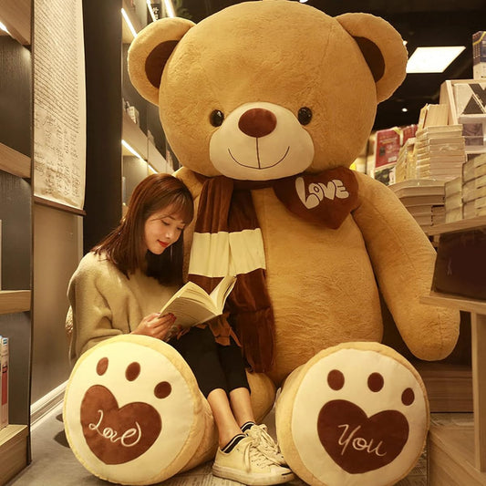 Stuffed animal, bear, hug pillow, cute, fluffy, stuffed animal, soothing, animal, toy, birthday, anniversary, present, teddy bear, bear, giant, color 4, hug pillow, sewn, large, 200, cute animal, sleeping pillow, extra large, doll, present