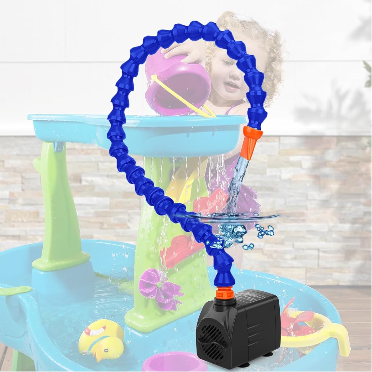 Water Table Pump Kids Water Table Accessories Fun Summer Outdoor Water Game Toys