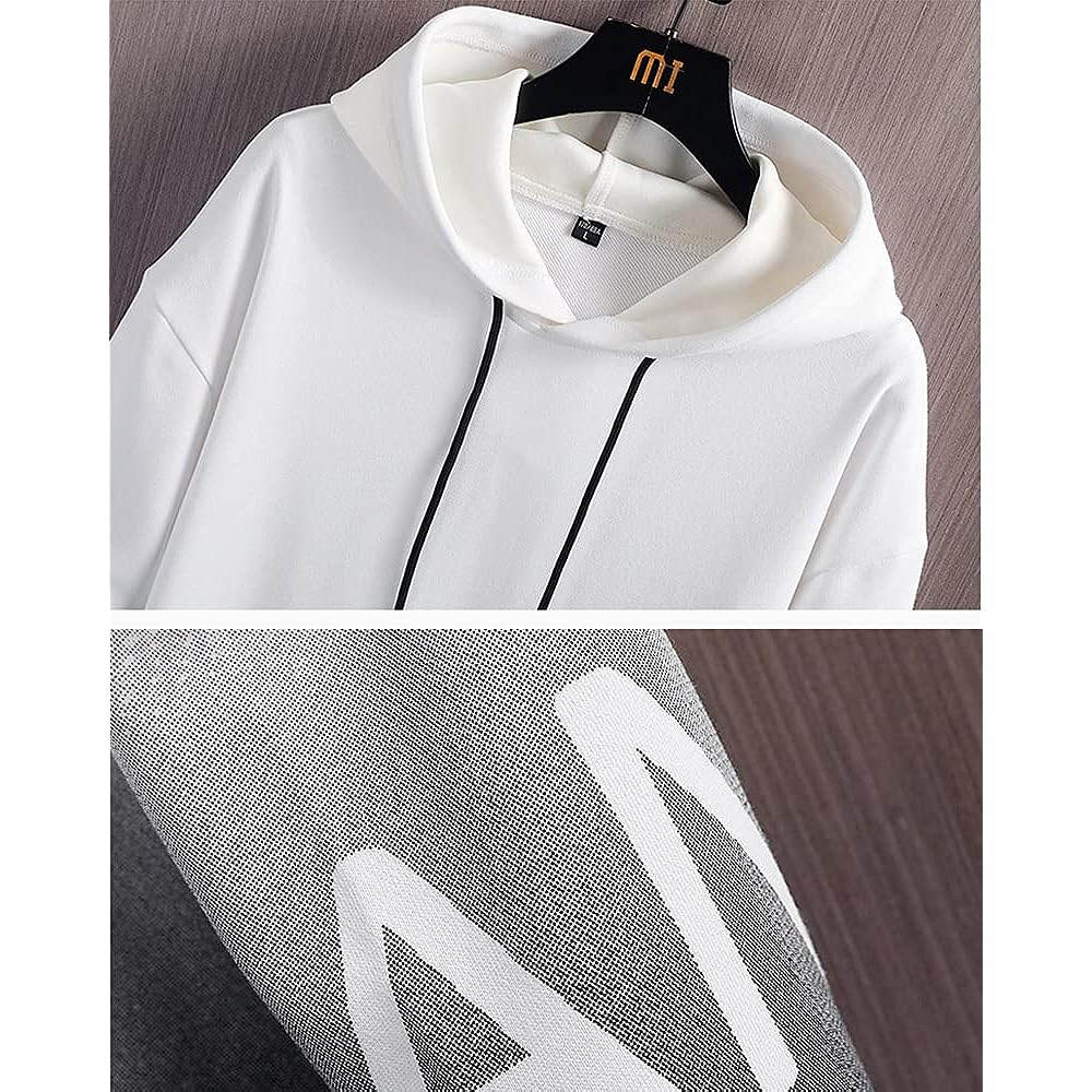 [foveitaa] Men's Hoodie, Long Sleeve, Spring Clothes, Autumn Clothes, Gradient Hoodie, Stylish, Pullover, Autumn/Winter, Loose, Hooded, Stylish, Sweatshirt, Pullover, Popular, Street Tops
