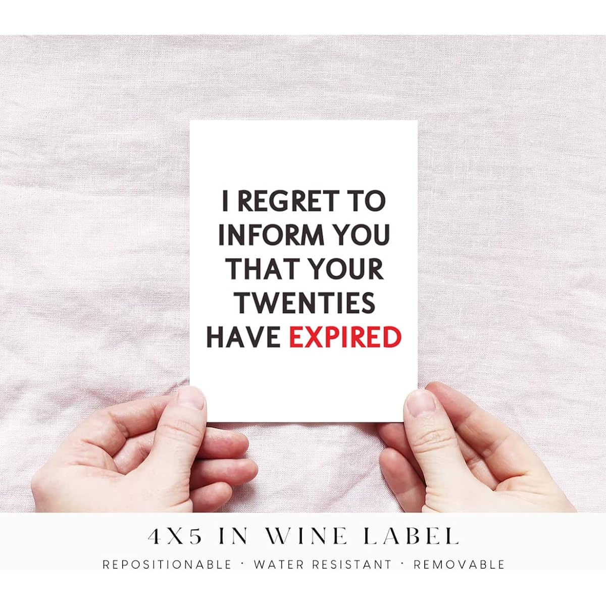 funny 30th birthday wine labels, 30th birthday decorations, 30th birthday gifts, the 20s are over
