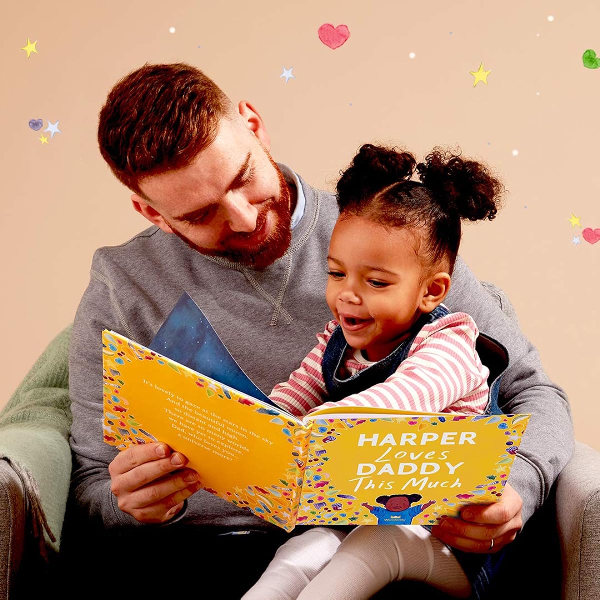 Personalized Book for Dad - You Love Daddy This Much - Gifts for Dad - Wonderbly(Softcover)
