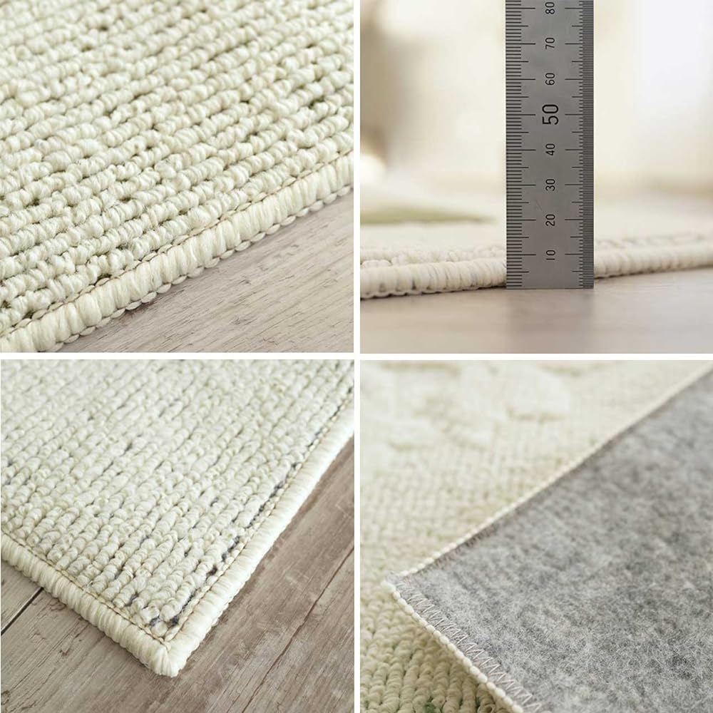 Sayan Sayan Washable Anti-bacterial Anti-mite Rug Motif Lace 130x190 1.5 tatami Brown Made in Japan