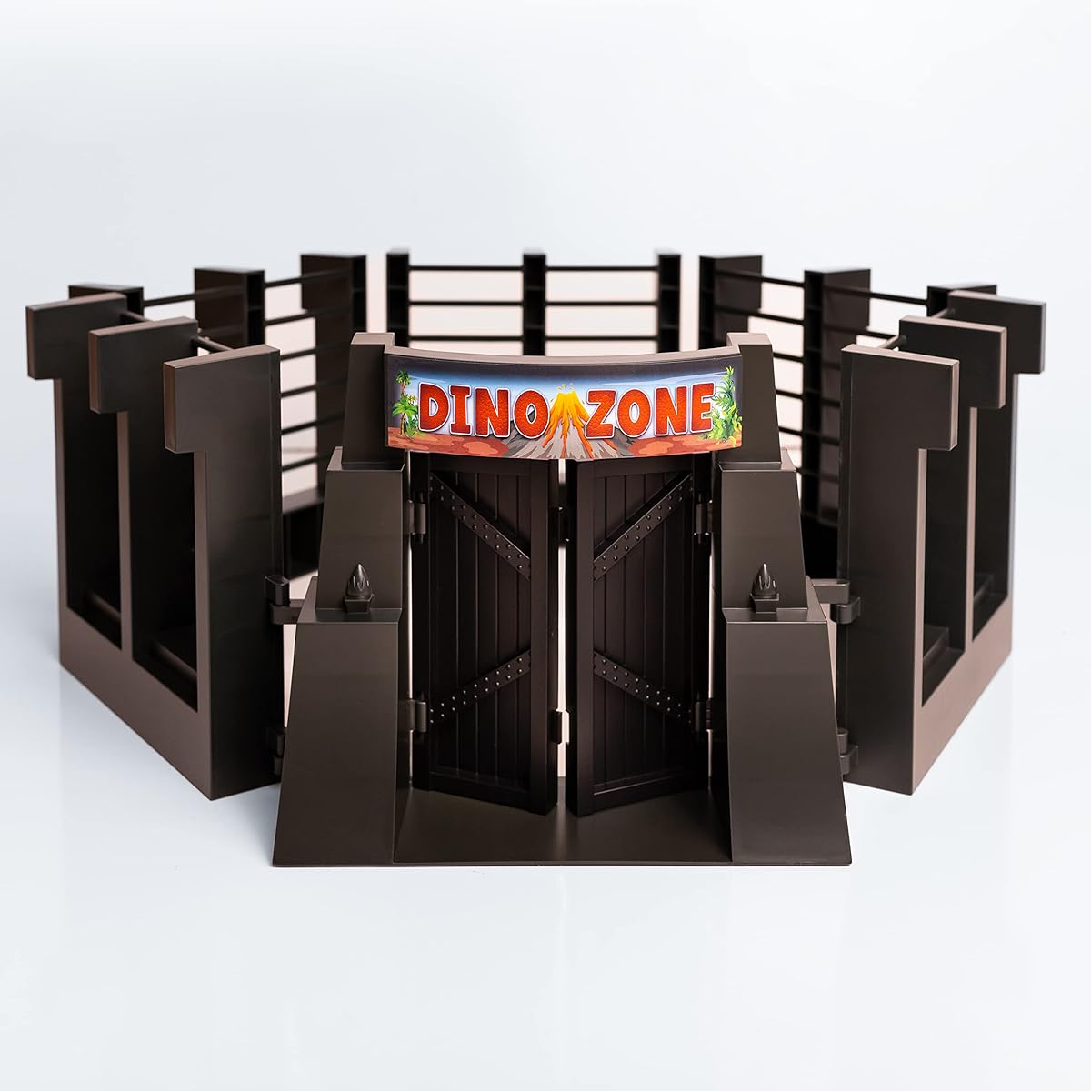 Nelson Toys Dinosaur Enclosure Cage Artificial Electric Fence Enclosure Playset Dinosaur Fence Dinosaur Cage