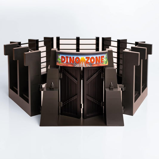 Nelson Toys Dinosaur Enclosure Cage Artificial Electric Fence Enclosure Playset Dinosaur Fence Dinosaur Cage