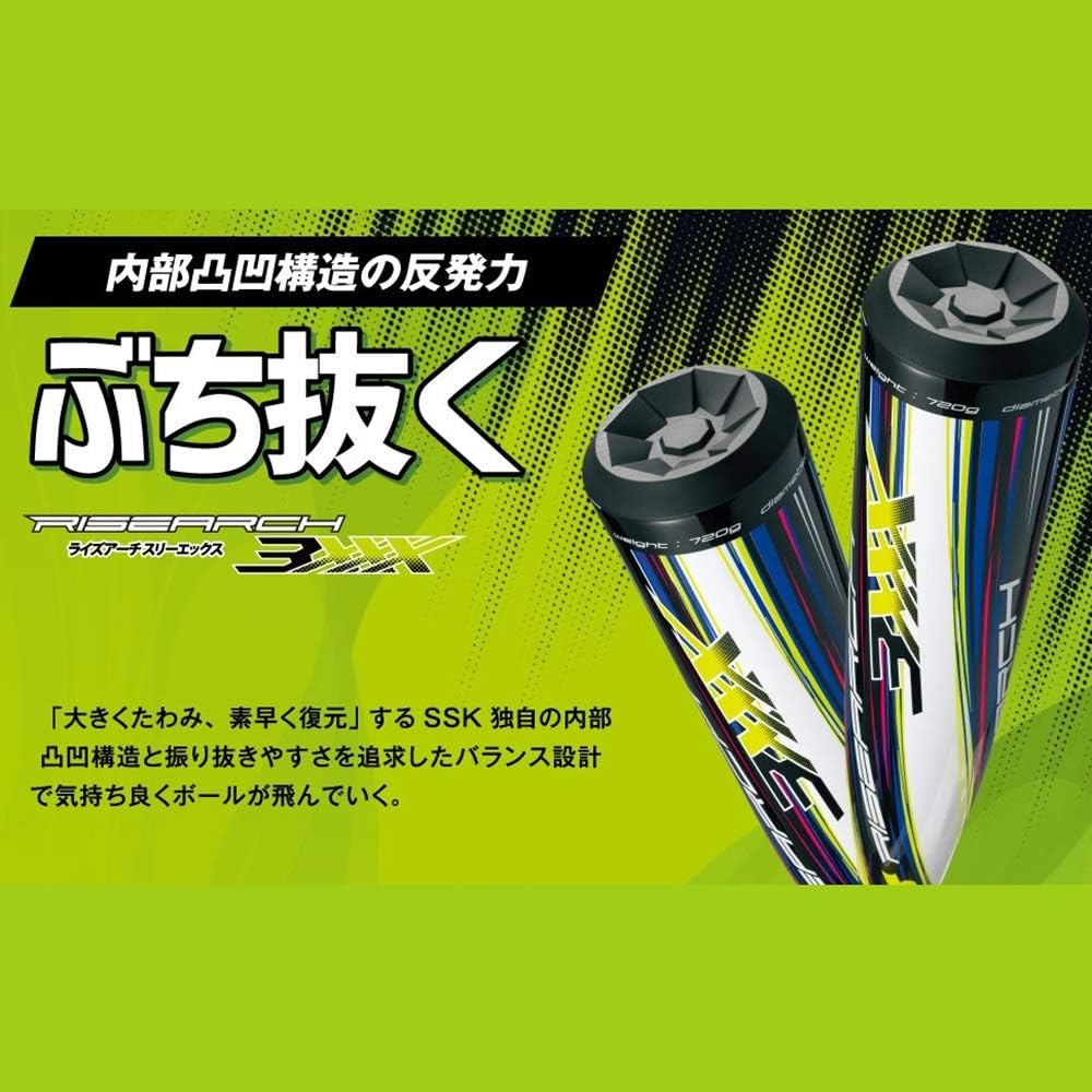[SSK] General Softball FRP Bat Rise Arch 3XXX SBB4028 9010 Black x White 83cm Baseball Bat