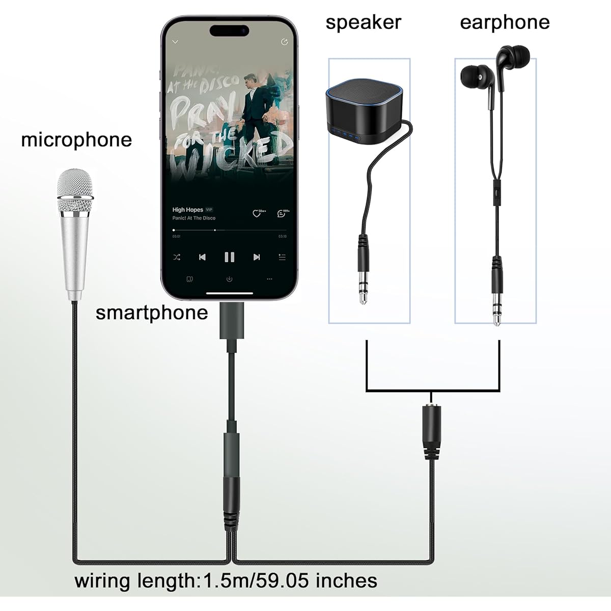 RICHUPON USB C Mini Microphone Karaoke Portable ASMR Microphone with Stand for Android Phone/iPhone15/Laptop/Mac Wired Microphone for Voice Recording/Singing/Interview/Vlog/YouTube/TIK Tok(Silver)