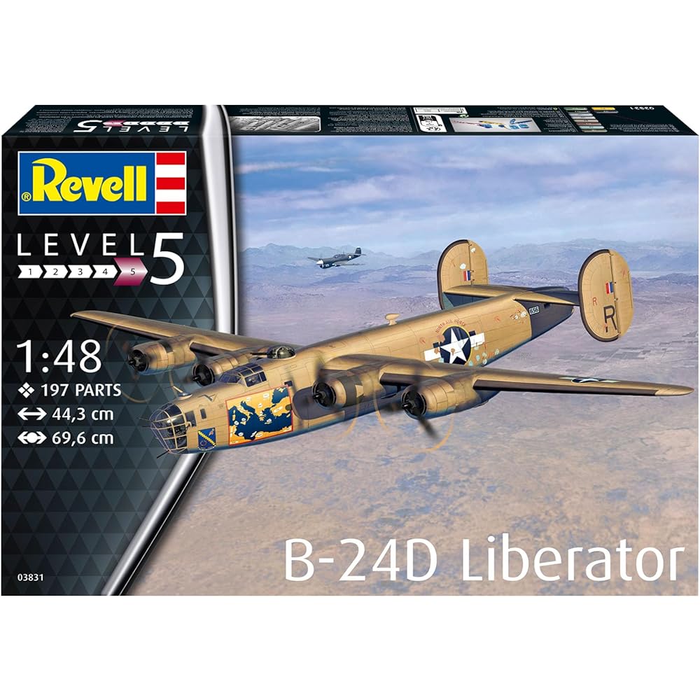 German Revell 1/48 US Army B-24D Liberator Plastic Model 03831